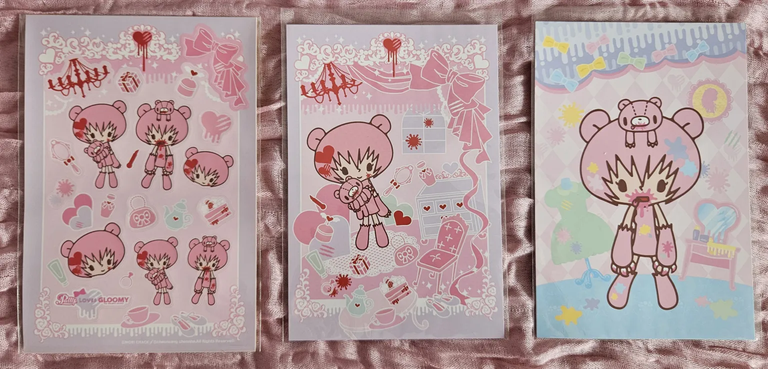 Lot de 3 × Papeterie Loves Gloomy