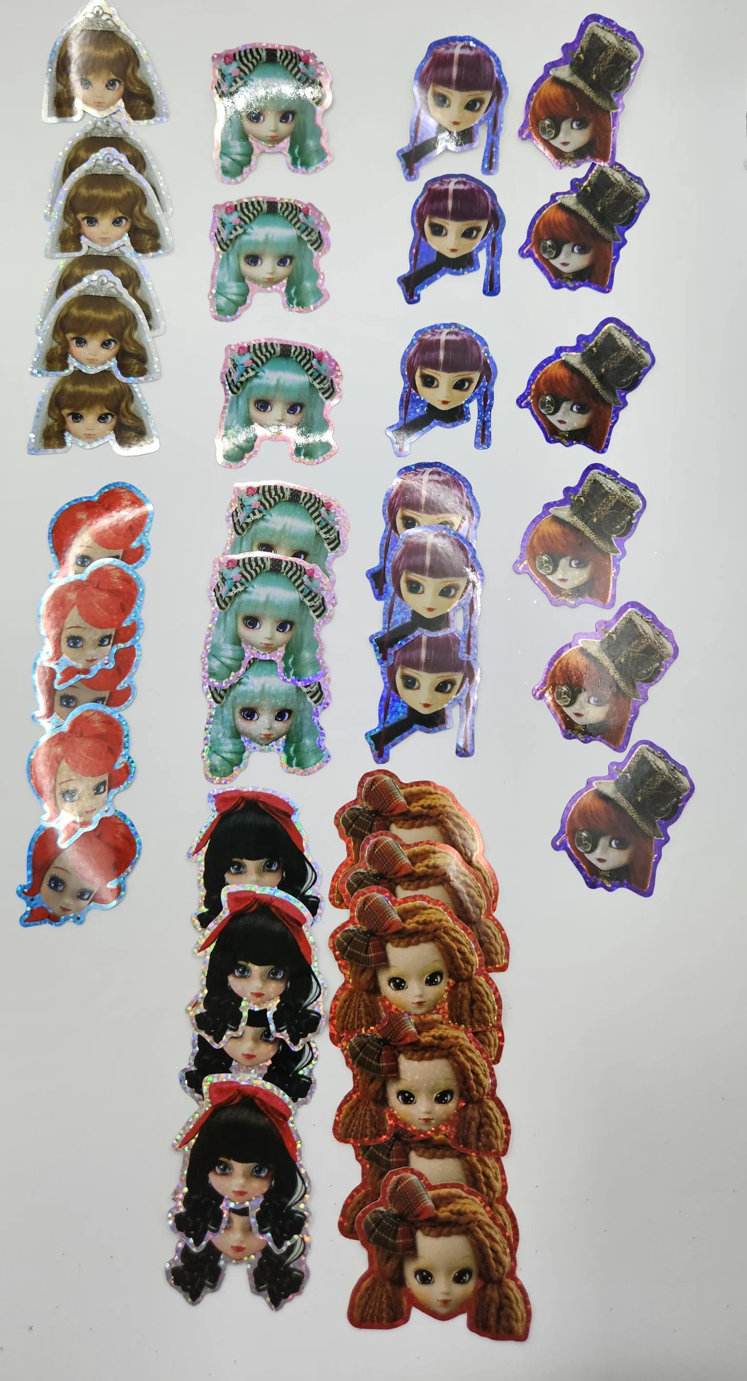 Lot de 64 autocollants Pullip